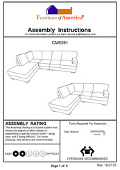 Furniture of America CM6591 Assembly Instructions Manual