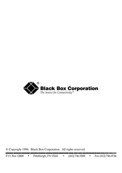 Black Box COS-2 Manual