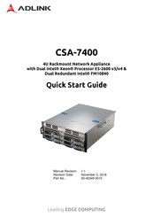 ADLINK Technology CSA-7400 Quick Start Manual