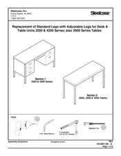 Steelcase 4200 Series Assembly Directions