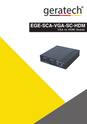 geratech EGE-SCA-VGA-SC-HDM Manual
