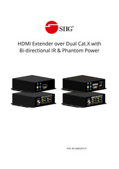 SIIG AV-GM02P3-S1Tx AV-GM02P3-S1Rx Manual
