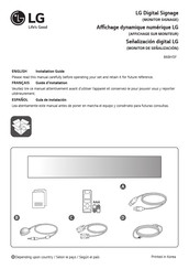 LG 88BH7F Installation Manual