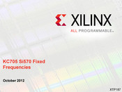 Xilinx KC705 Si570 Manual