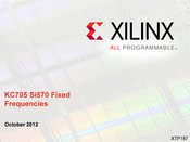 Xilinx KC705 Si570 Manual