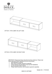 Dolce Lucca Storage Unit Manual