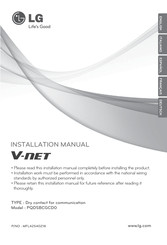 LG V-net PQDSBCGCD0 Installation Manual