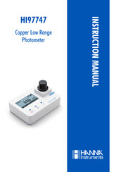 Hanna Instruments HI97747 Instruction Manual