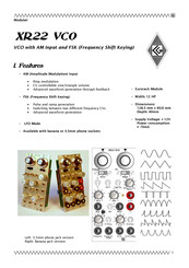 CG Products XR22 VCO Manual