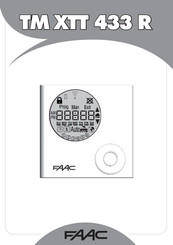 FAAC TM XTT 433 R Manual
