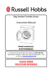 Russell Hobbs RH3VTD400 Instruction Manual