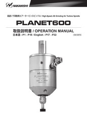 Nakanishi PL600-M2040 Operation Manual