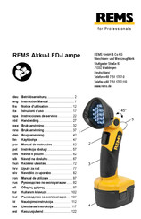 REMS 175200 Instruction Manual