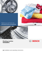 Bosch WAN280H1 Installation And Operating Instructions Manual