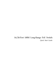 LTS Security POE-SW1602N Quick Start Manual