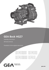 GEA Bock HGZX7/2110-4 Assembly Instructions Manual
