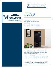 Monarch Specialties I 2770 Assembly Instructions Manual