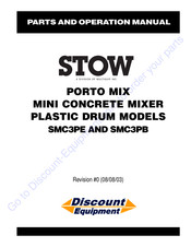 MULTIQUIP STOW PORTO MIX SMC3PB Parts And Operation Manual