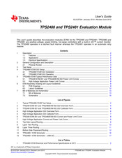 Texas Instruments TPS2481 EVM User Manual