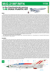 Eduard 1158 Assembly Instructions Manual
