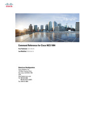 Cisco NCS 1004 Command Reference Manual