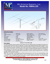 M2 Antenna Systems 40M4LLDD Assembly Manual