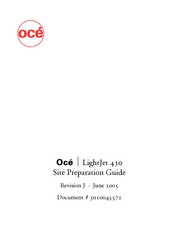 Oce LightJet 430 Site Preparation Manual