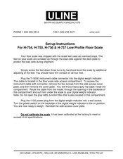 U-Line H-754 Setup Instructions