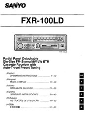 Sanyo FXR-100LD Operating Instructions Manual