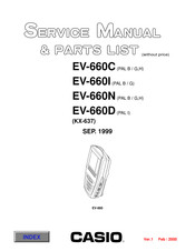 Casio EV-660I Service Manual