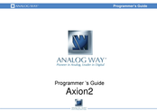 Analog way Axion2 Programmer's Manual