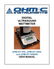 Ohmic instruments UPM-DT-10PA User Manual