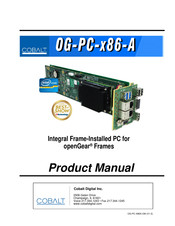 Cobalt Digital Inc OG-PC-x86-A Product Manual