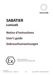 Sammode Sabatier LumLed 1 SAB133 12H User Manual