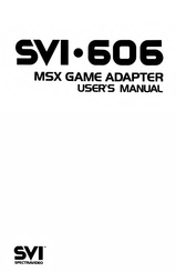 Spectravideo SVI-606 User Manual
