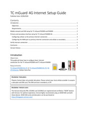 Phoenix Contact TC MGUARD RS4000 4G VPN Internet Setup Manual