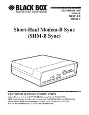 Black Box ME801-C Manual