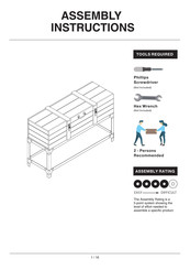 Furniture of America YNJ-1473C6 Assembly Instructions Manual
