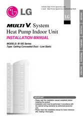 LG MULTI V B2 Series Installation Manual