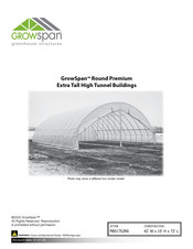 Growspan Round Premium Assembly Instructions Manual