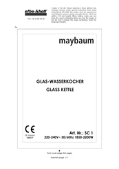 EFBE-SCHOTT Maybaum Operating Instructions Manual