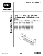 Toro Groundmaster 1026 Operator's Manual
