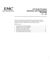 Emc2 CX3 UltraScale Series Hardware And Operational Overview