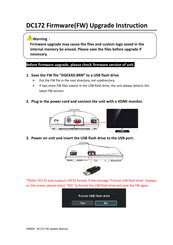 Lumens DC172 Firmware Upgrade Instruction