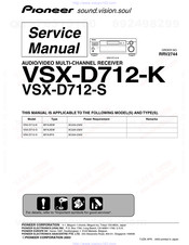 Pioneer VSX-D712-S Service Manual