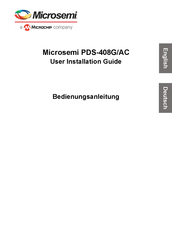Microchip Technology Microsemi PDS-408G/AC User's Installation Manual