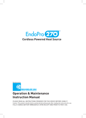 BRASSELER USA EndoPro 270 Operation, Maintenance & Instruction Manual