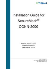 Trilliant SecureMesh CONN-2000 Installation Manual