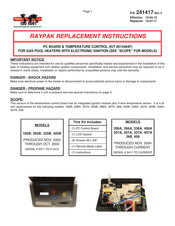 Raypak 241417 Replacement Instructions Manual