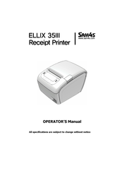 Sam4s ELLIX 35III Operator's Manual